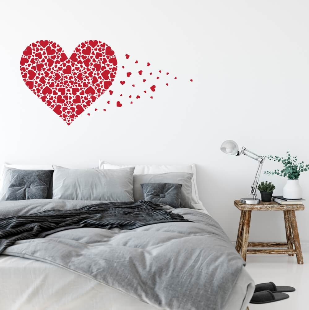 Decorate il vostro soggiorno oppure la camera da letto con gli adesivi  romantici.