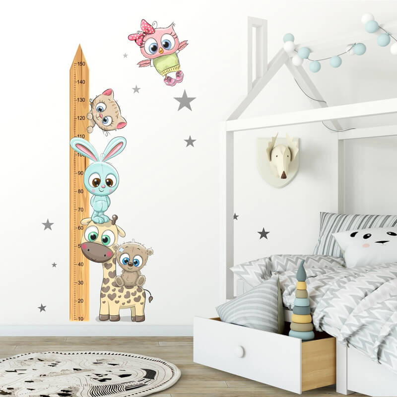 Metro per bambini 150 cm con animaletti CUTE2