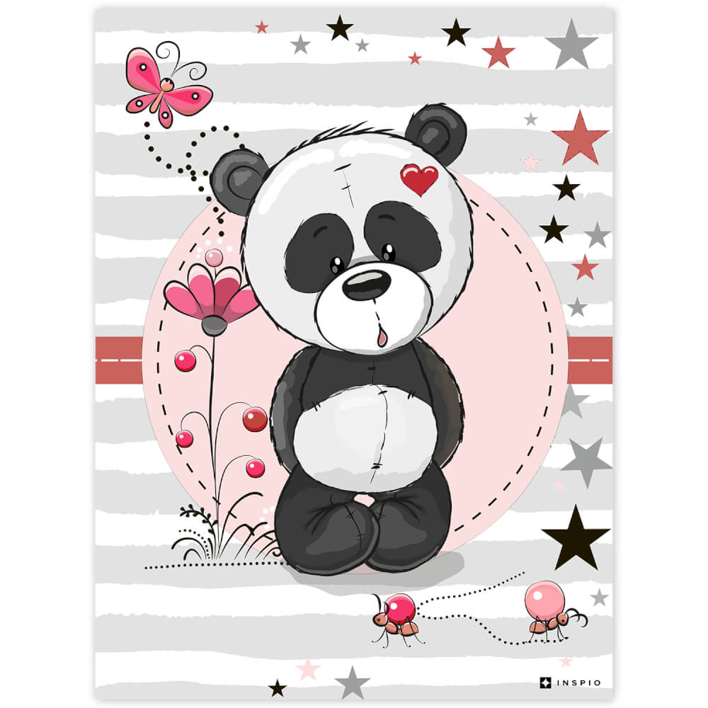 Quadro con il Panda per la cameretta