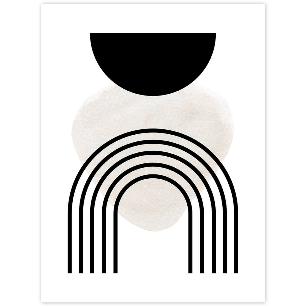 Quadro moderno in bianco e nero